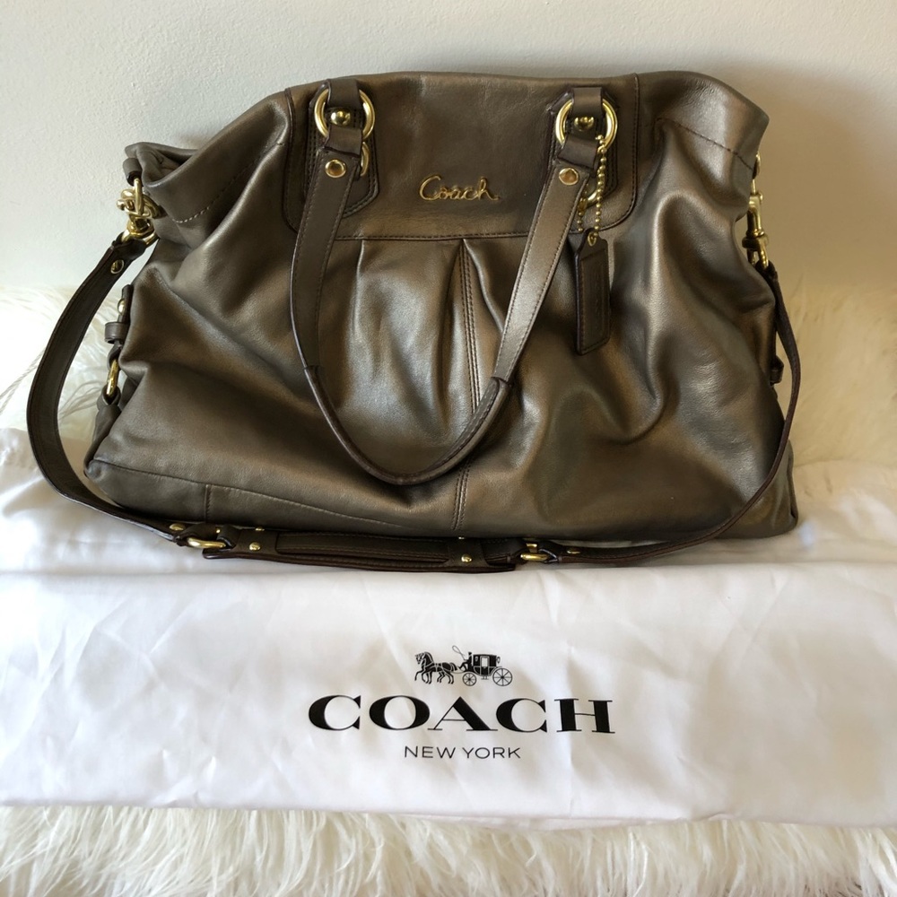 Coach Ashley Carry All Leather Bag